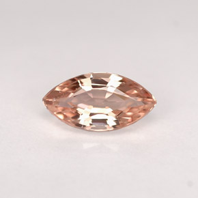 0.77캐럿 천연 파파라차 사파이어, 마퀴즈, 8×4.2 mm, IF