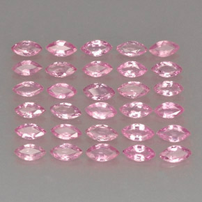 캐럿 천연 핑크 사파이어 보석, 마퀴즈, 4.1×2.1 mm, VVS