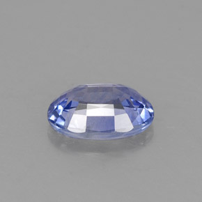 0.92캐럿 천연 라이트 블루 사파이어, 타원형 컷, 7×5.1 mm, VVS-VS