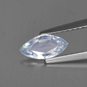 0.56캐럿 천연 라이트 블루 사파이어, 마퀴즈, 8.2×4 mm, VVS