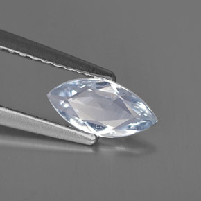 0.56캐럿 천연 라이트 블루 사파이어, 마퀴즈, 8.2×4 mm, VVS