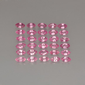 캐럿 천연 핑크 사파이어 보석, 마퀴즈, 4.1×2.1 mm, VVS-VS