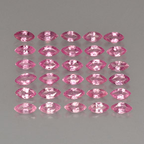 캐럿 천연 핑크 사파이어 보석, 마퀴즈, 4.1×2.1 mm, VVS-VS