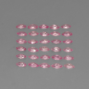 캐럿 천연 핑크 사파이어 보석, 마퀴즈, 4.1×2.1 mm, VVS