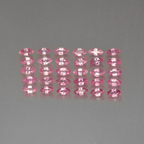 캐럿 천연 핑크 사파이어 보석, 마퀴즈, 4.1×2 mm, VVS