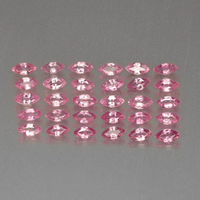 캐럿 천연 핑크 사파이어 보석, 마퀴즈, 4.1×2 mm, VVS