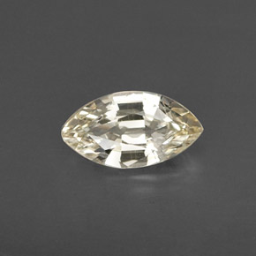 0.60캐럿 천연 라이트 옐로우 사파이어, 마퀴즈, 7.5×4.1 mm, VS