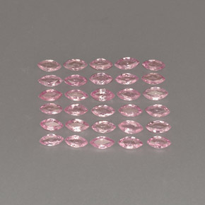 캐럿 천연 핑크 사파이어 보석, 마퀴즈, 3.9×2 mm, VVS