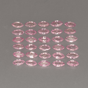 캐럿 천연 핑크 사파이어 보석, 마퀴즈, 3.9×2 mm, VVS