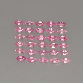 캐럿 천연 핑크 사파이어 보석, 마퀴즈, 3.9×2 mm, VVS