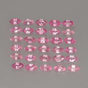 캐럿 천연 핑크 사파이어 보석, 마퀴즈, 3.9×2 mm, VVS