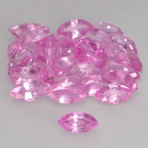 3.45캐럿 천연 베리 라이트 로얄 퍼플 핑크 사파이어 보석, 마퀴즈, 3.9×2.3 mm, VVS-VS