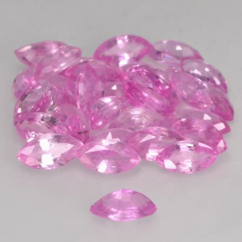 3.45캐럿 천연 베리 라이트 로얄 퍼플 핑크 사파이어 보석, 마퀴즈, 3.9×2.3 mm, VVS-VS