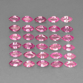 캐럿 천연 핑크 사파이어 보석, 마퀴즈, 4.2×2.1 mm, VVS-VS