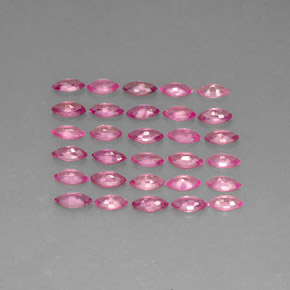 캐럿 천연 핑크 사파이어 보석, 마퀴즈, 4.2×2.1 mm, VVS-VS