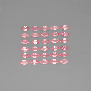 캐럿 천연 핑크 사파이어 보석, 마퀴즈, 3.9×2 mm, VVS-VS