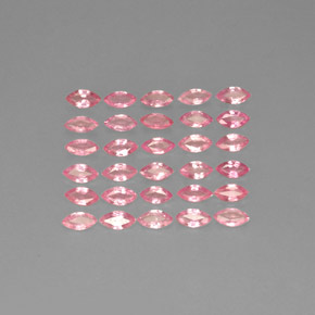 캐럿 천연 핑크 사파이어 보석, 마퀴즈, 3.9×2 mm, VVS-VS