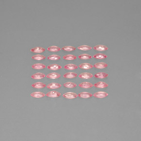 캐럿 천연 핑크 사파이어 보석, 마퀴즈, 3.9×2 mm, VVS-VS