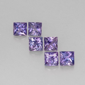캐럿 천연 핑크빛 바이올렛 사파이어 보석, 스퀘어, 2.8×2.8 mm, VVS-VS