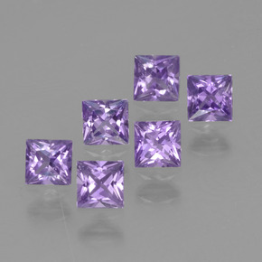 캐럿 천연 블루 바이올렛 사파이어 보석, 스퀘어, 2.9×2.9 mm, VVS-VS