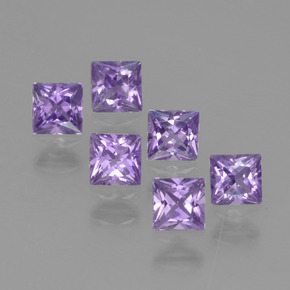 캐럿 천연 블루 바이올렛 사파이어 보석, 스퀘어, 2.9×2.9 mm, VVS-VS