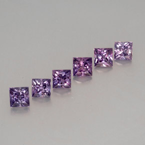 캐럿 천연 블루 바이올렛 사파이어 보석, 스퀘어, 3.1×3.1 mm, VVS-VS