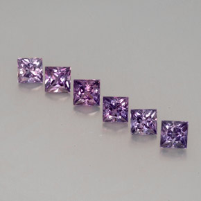 캐럿 천연 블루 바이올렛 사파이어 보석, 스퀘어, 3.1×3.1 mm, VVS-VS