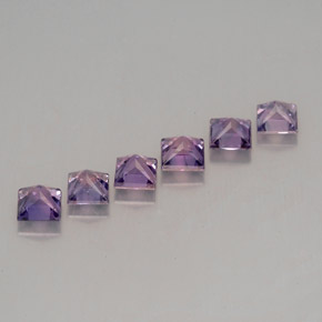 캐럿 천연 블루 바이올렛 사파이어 보석, 스퀘어, 3.1×3.1 mm, VVS-VS