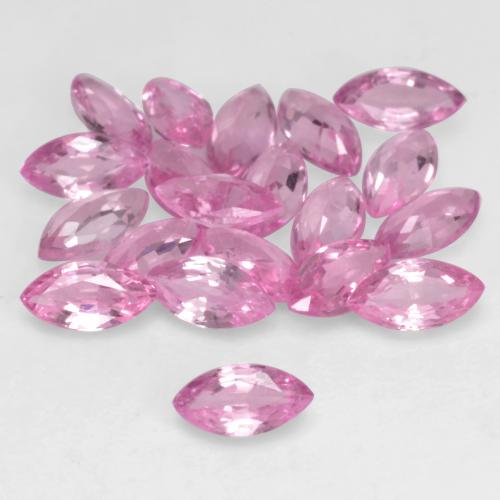 1.99캐럿 천연 매우 연한 핑크 사파이어 보석, 마퀴즈, 4.1×2.1 mm, VVS-VS