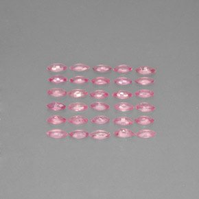 캐럿 천연 핑크 사파이어 보석, 마퀴즈, 4.2×2.1 mm, VVS-VS