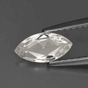 0.57캐럿 천연 화이트 사파이어, 마퀴즈, 8.2×4.2 mm, VVS