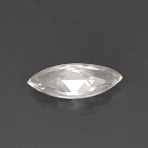 0.57캐럿 천연 화이트 사파이어, 마퀴즈, 8.2×4.2 mm, VVS
