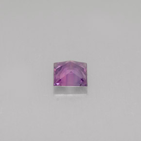 0.42캐럿 천연 핑크빛 바이올렛 사파이어, 스퀘어, 4×4 mm, VS