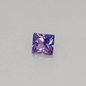 0.46캐럿 천연 블루 바이올렛 사파이어, 스퀘어, 4.2×4.1 mm, VS
