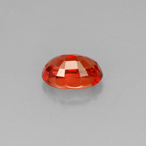 0.76캐럿 천연 레드 오렌지 사파이어, 타원형 컷, 6.1×4.2 mm, VS