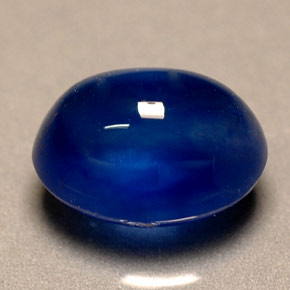 2.08캐럿 천연 블루 사파이어, 투명한, 7.8×5.8 mm, 투명/반투명