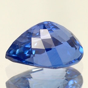 0.97캐럿 천연 콘플라워 블루 사파이어, 배 모양, 6.7×5.2 mm, VS
