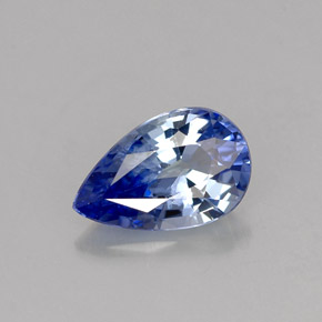 1.12캐럿 천연 콘플라워 블루 사파이어, 배 모양, 8.2×5.2 mm, VS