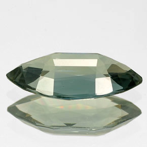 1.92캐럿 천연 푸르스름한 그린 사파이어, 마퀴즈, 11.9×5.8 mm, IF
