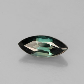 1.16캐럿 천연 푸르스름한 그린 사파이어, 마퀴즈, 10×4.4 mm, VVS-VS