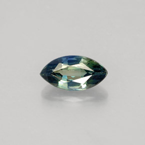 1.20캐럿 천연 푸르스름한 그린 사파이어, 마퀴즈, 8.9×4.7 mm, VVS-VS
