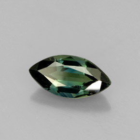 1.05캐럿 천연 푸르스름한 그린 사파이어, 마퀴즈, 8.9×4.6 mm, VS