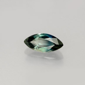1.03캐럿 천연 푸르스름한 그린 사파이어, 마퀴즈, 9×4.3 mm, VVS