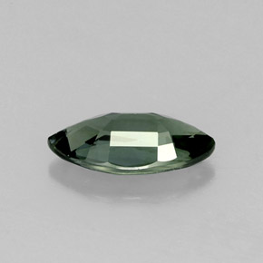 0.76캐럿 천연 푸르스름한 그린 사파이어, 마퀴즈, 8.1×4.3 mm, VVS-VS