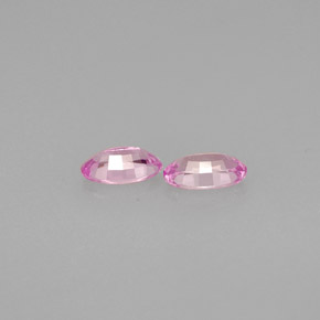 캐럿 천연 핑크 사파이어 보석, 타원형 컷, 5×3 mm, VVS-VS
