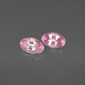 캐럿 천연 핑크 사파이어 보석, 타원형 컷, 5×3.1 mm, VVS-VS