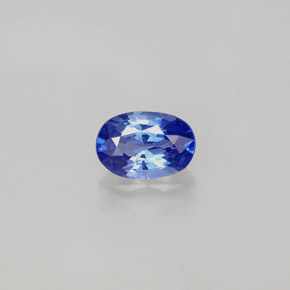 0.61캐럿 천연 콘플라워 블루 사파이어, 타원형 컷, 5.9×4 mm, VVS