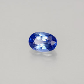 0.61캐럿 천연 콘플라워 블루 사파이어, 타원형 컷, 5.9×4 mm, VVS