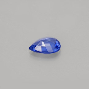0.66캐럿 천연 콘플라워 블루 사파이어, 배 모양, 7.1×5 mm, VVS