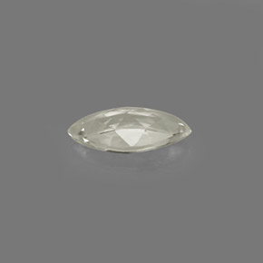 0.40캐럿 천연 연한 녹빛 화이트 사파이어, 마퀴즈, 6.9×3.6 mm, VVS